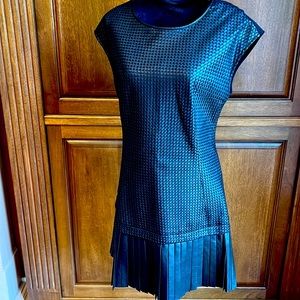 Catherine Malandrino leather mini dress.